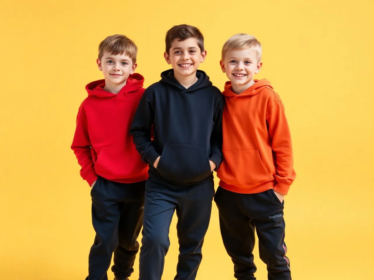 Trendy kids streetwear outfits for boys group